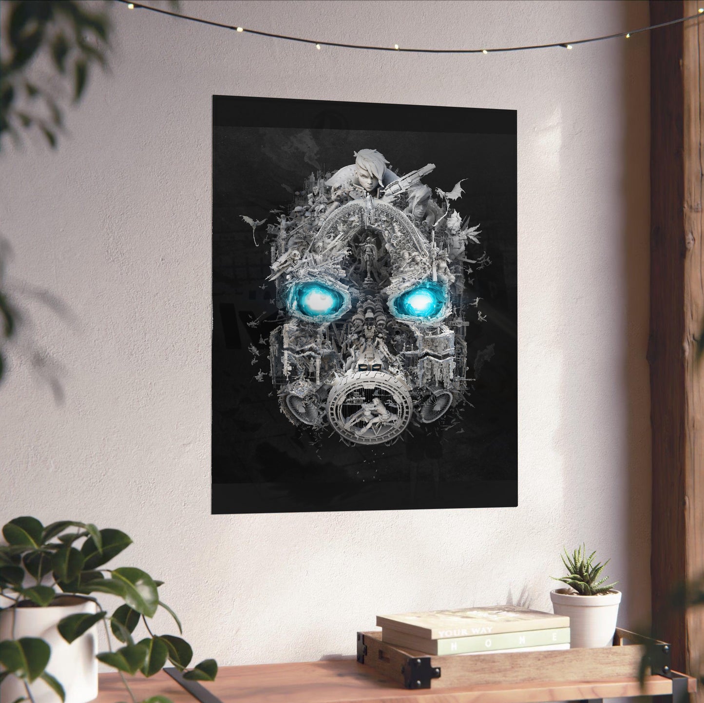 Borderlands 3 Mask of Mayhem poster close-up print detail