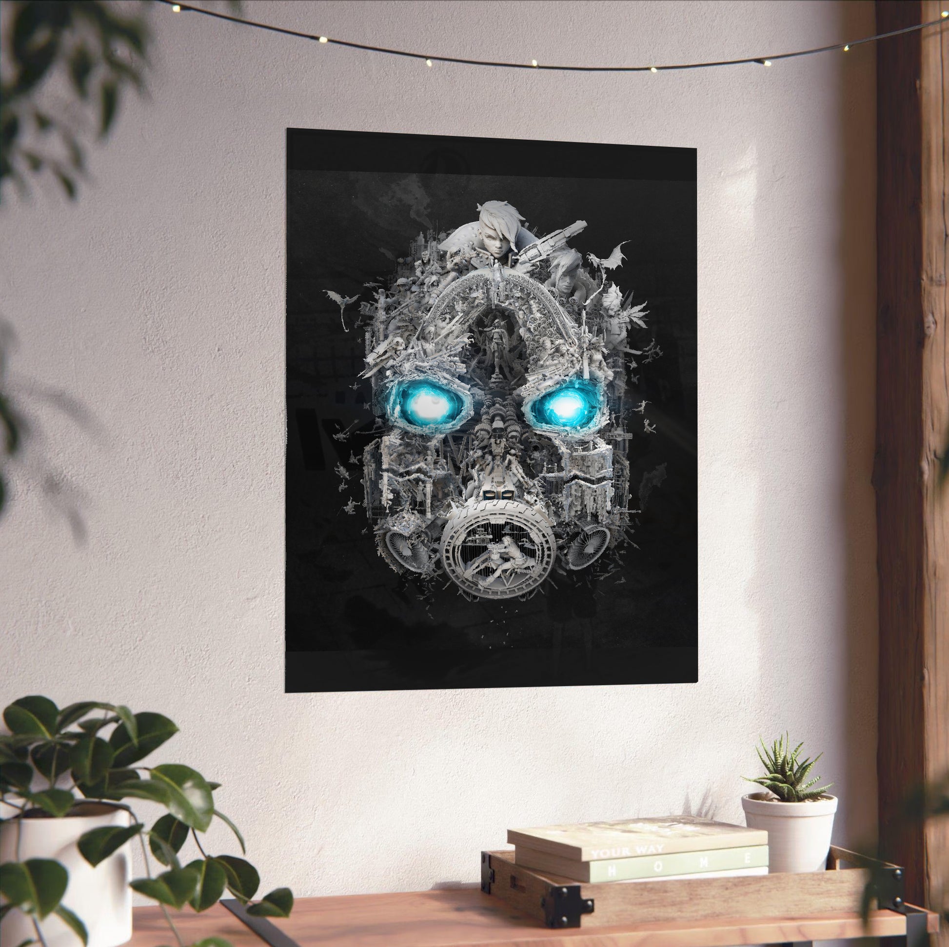 Borderlands 3 Mask of Mayhem poster close-up print detail