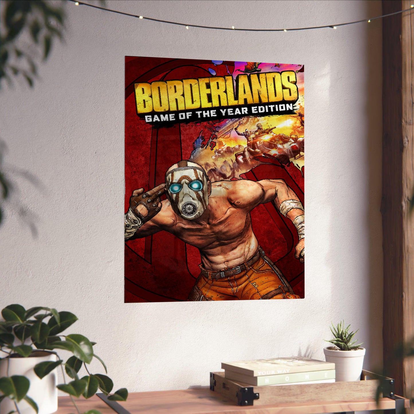 Borderlands Game of the Year Edition poster close-up print detail