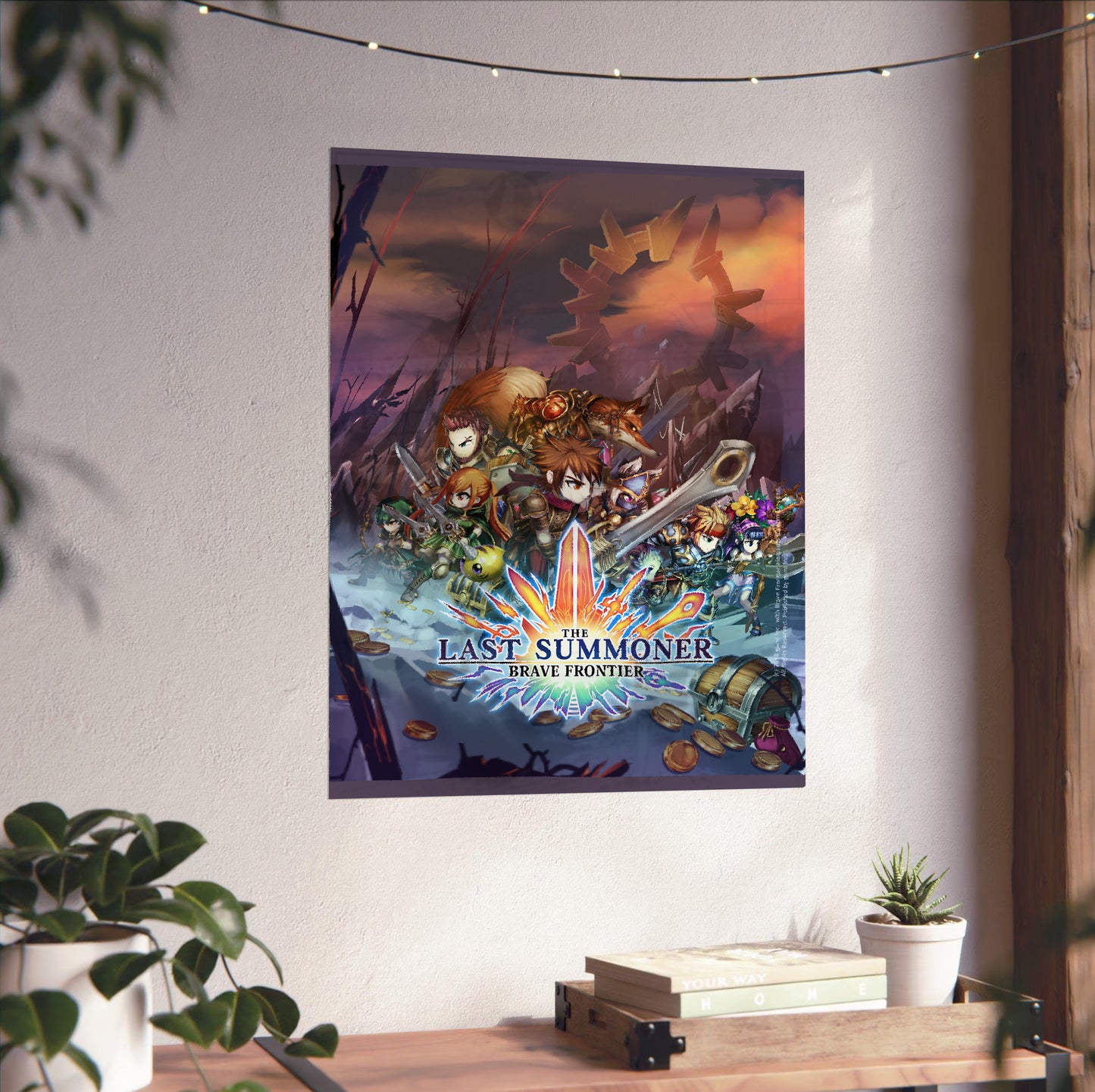 Brave Frontier The Last Summoner poster close-up print detail