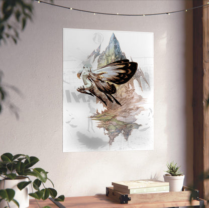 Bravely Default fairy poster close-up print detail