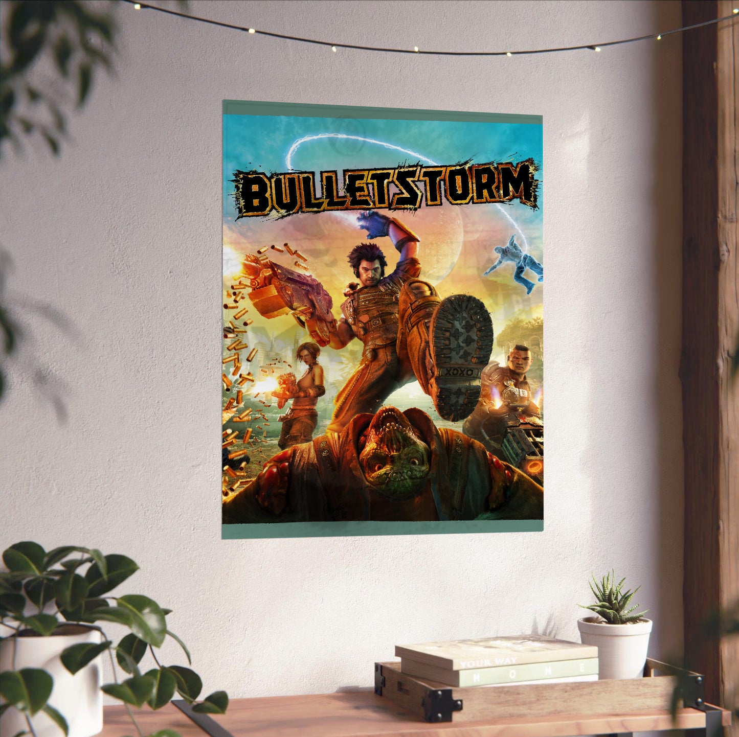 Bulletstorm logo cover art poster close-up print detail