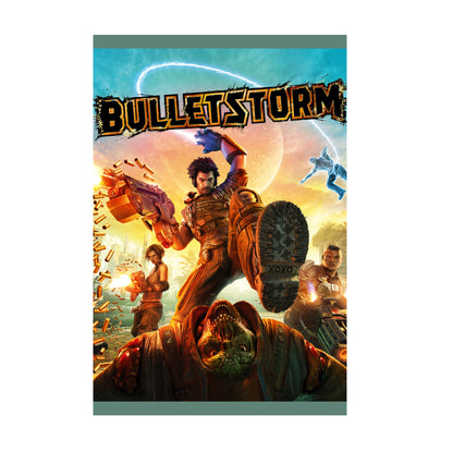 Bulletstorm cover art with logo poster print