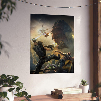 Bulletstorm key art poster close-up print detail