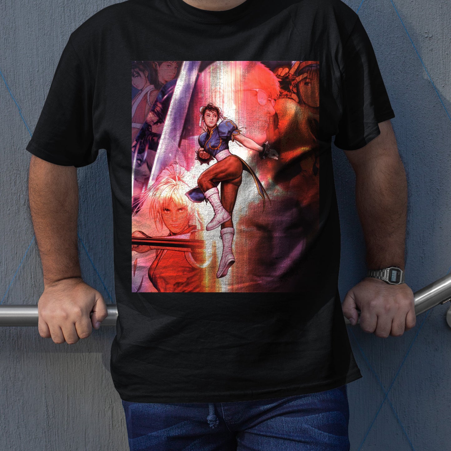 Capcom Versus SNK Japanese DC Arcade Flyer | Chun Li Premium Unisex T-shirt