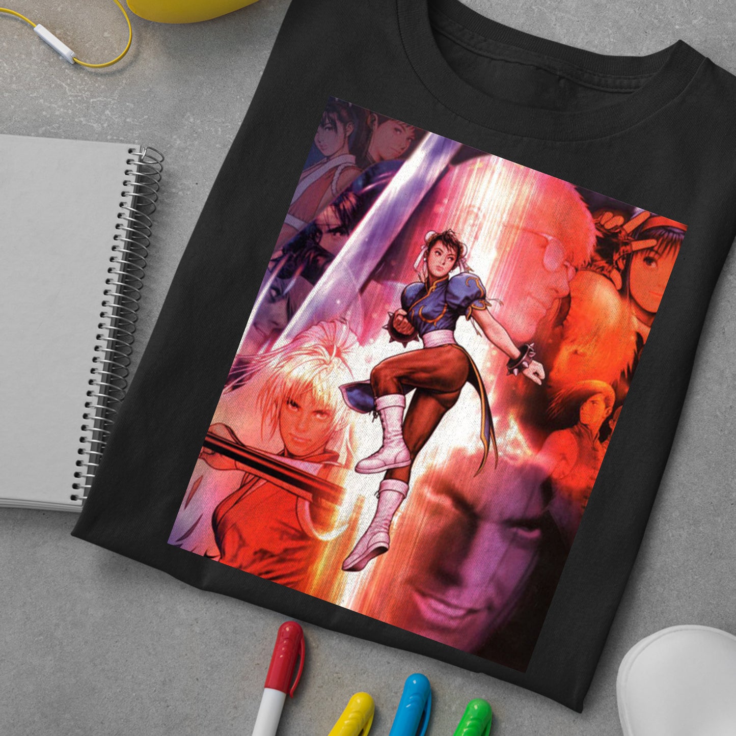 Capcom Versus SNK Japanese DC Arcade Flyer | Chun Li Premium Unisex T-shirt