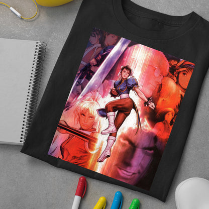 Capcom Versus SNK Japanese DC Arcade Flyer | Chun Li Premium Unisex T-shirt