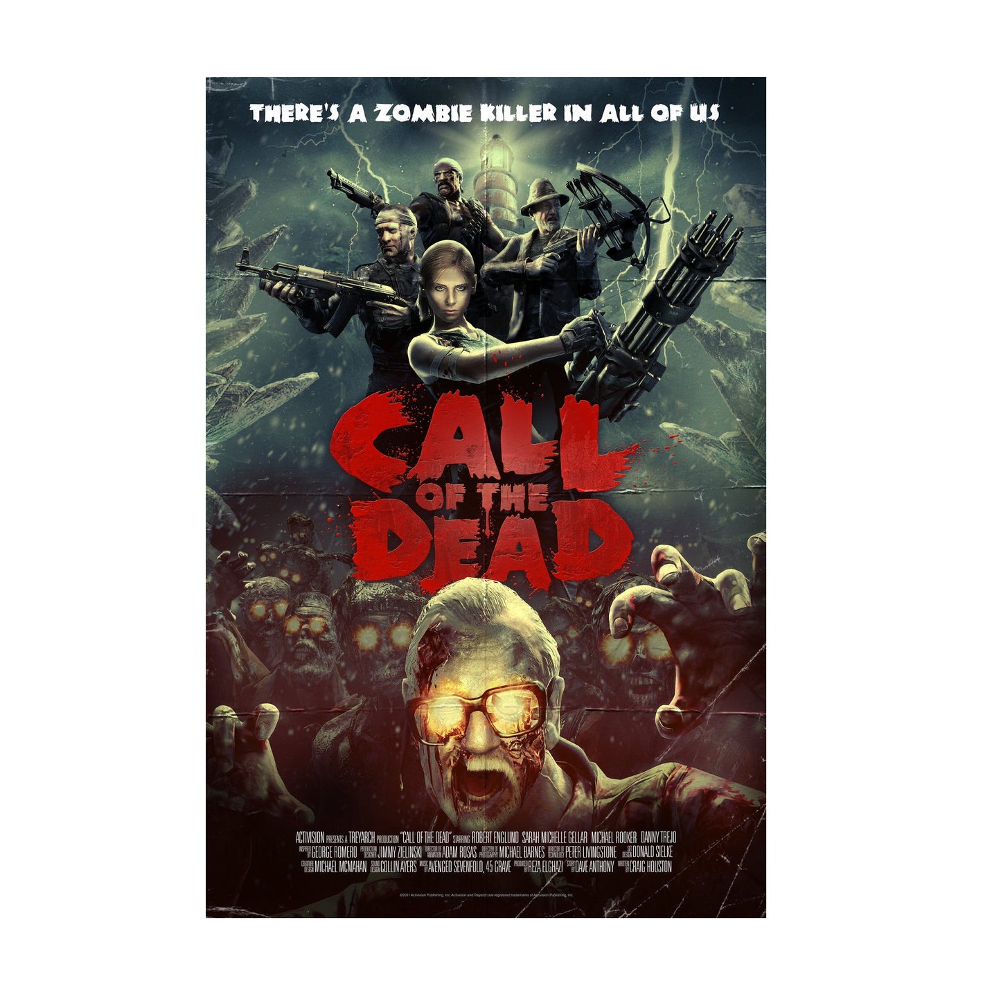 Call of Duty Black Ops Call of the Dead zombies art print