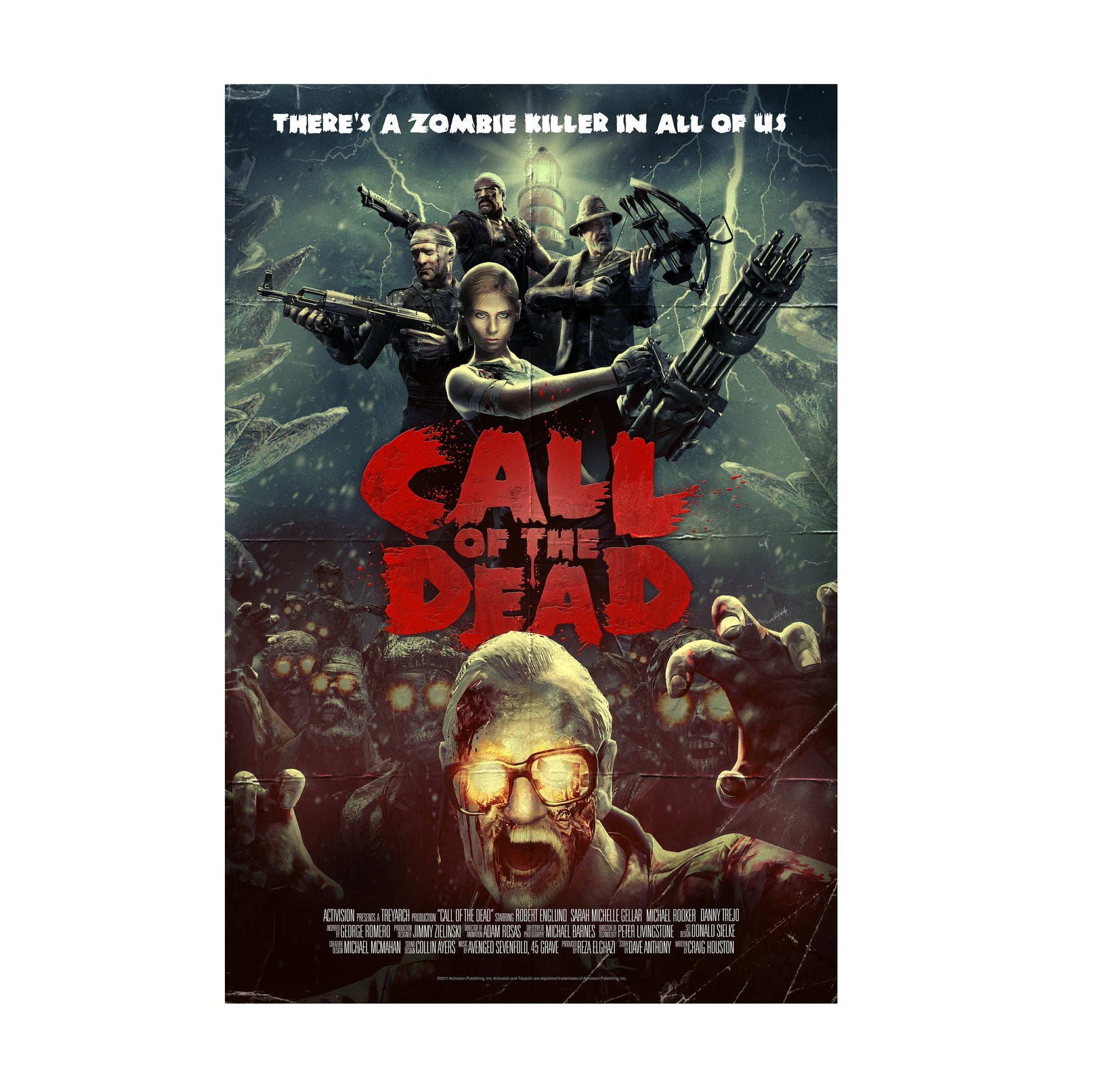 Call of Duty Black Ops Call of the Dead zombies art print