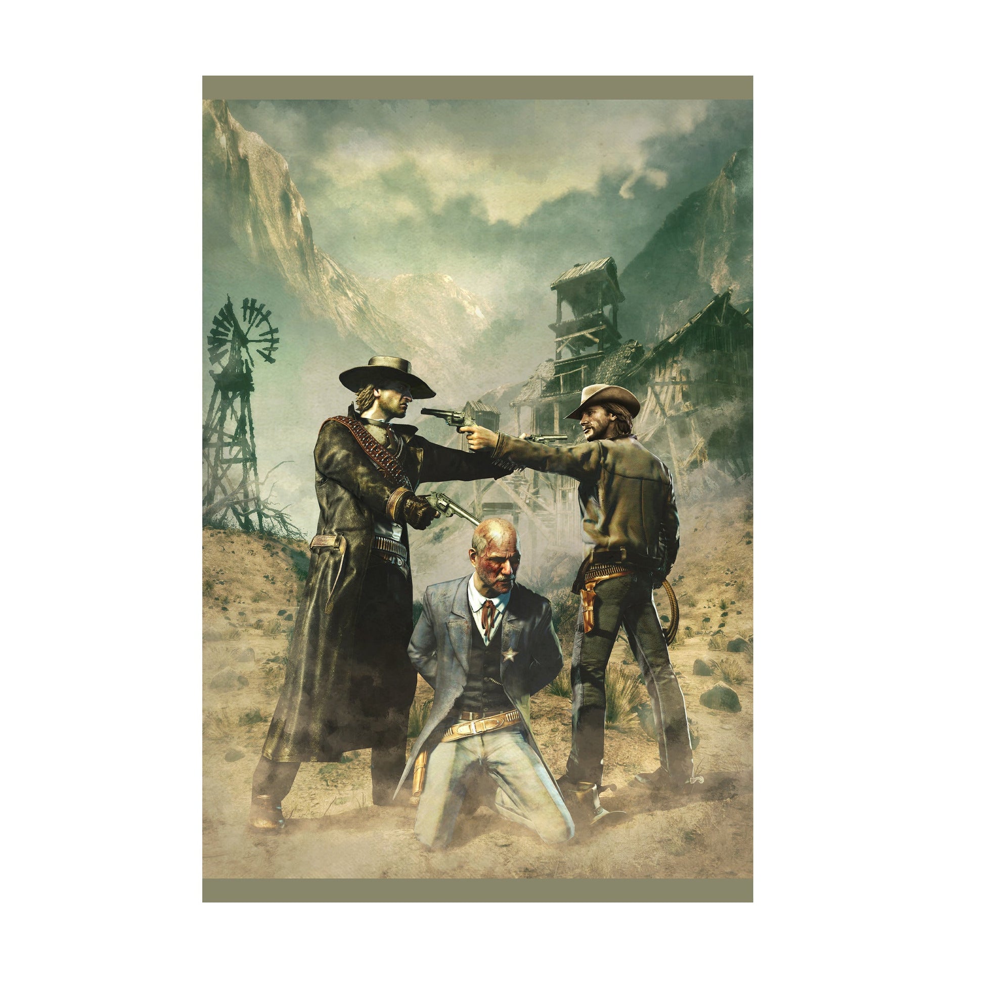 Call of Juarez Bound in Blood standoff artwork print