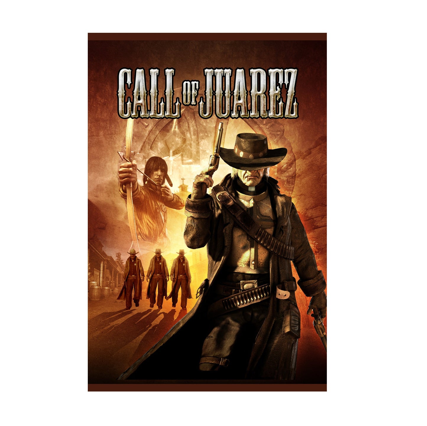 Call of Juarez cover art with logo print
