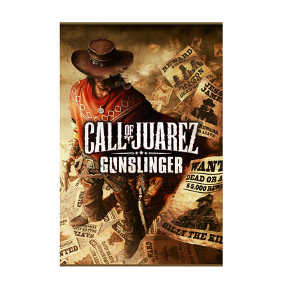 Call of Juarez Gunslinger cover art with logo print