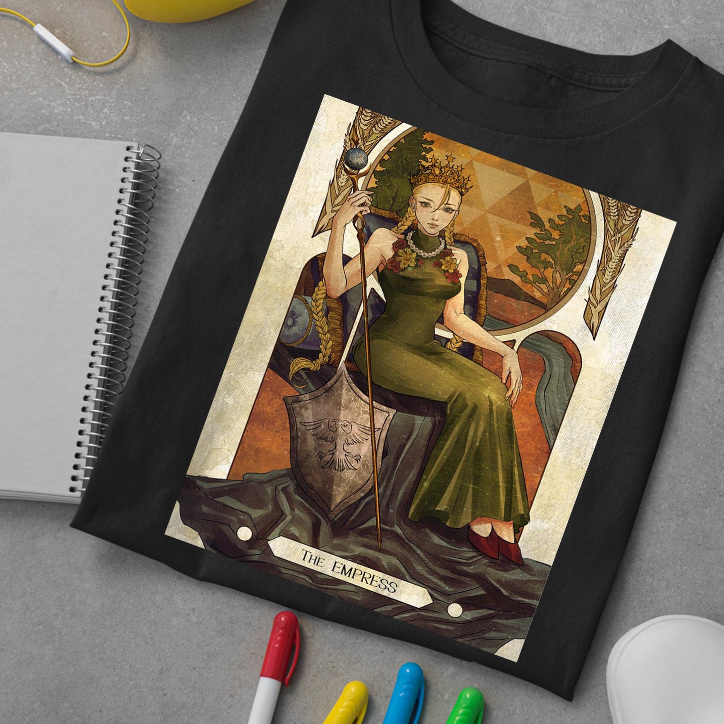 Cammy White Street Fighter Tarot Card  Premium Unisex T-shirt