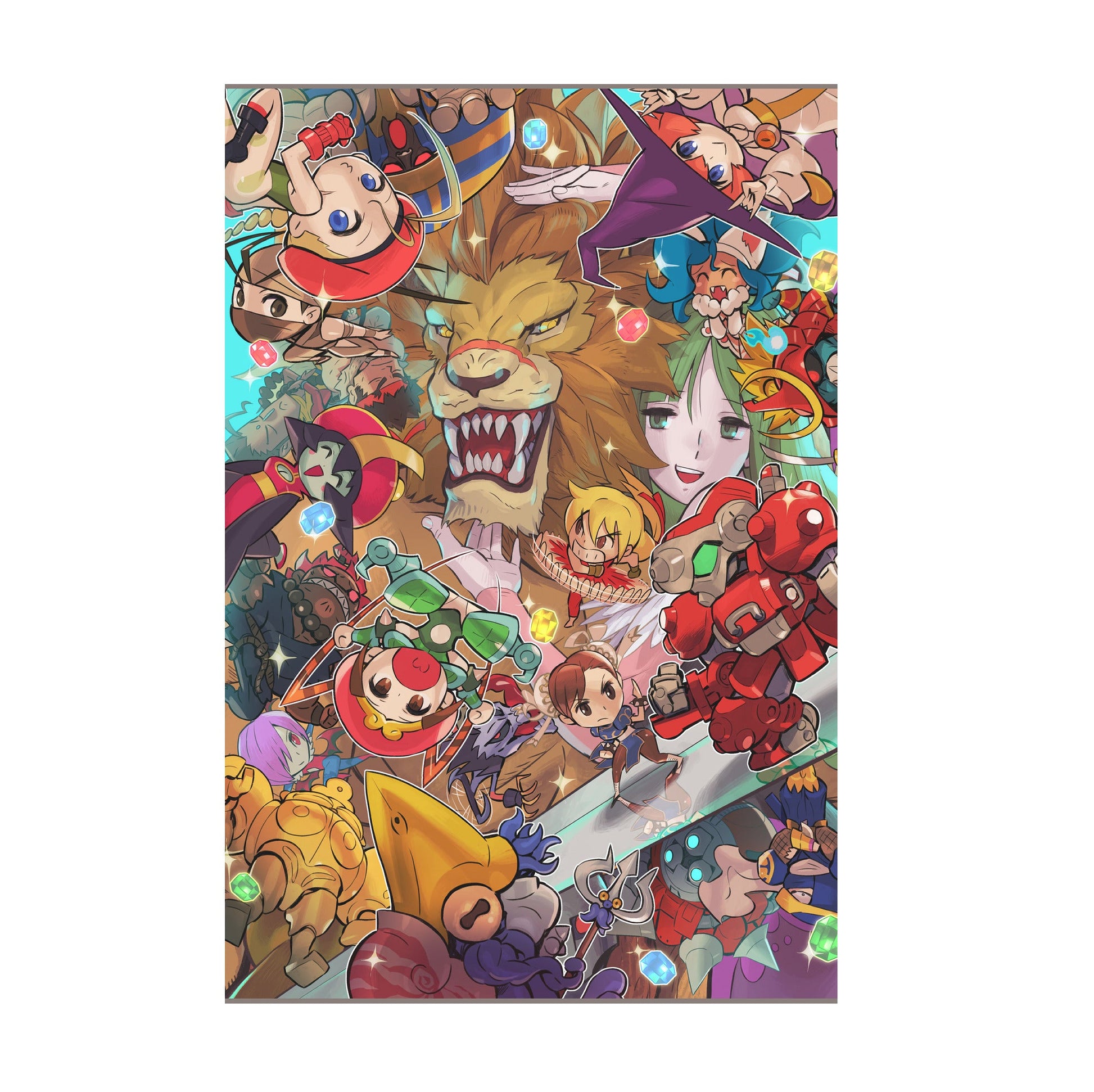 Capcom Fighting Collection cover art by Bengus print