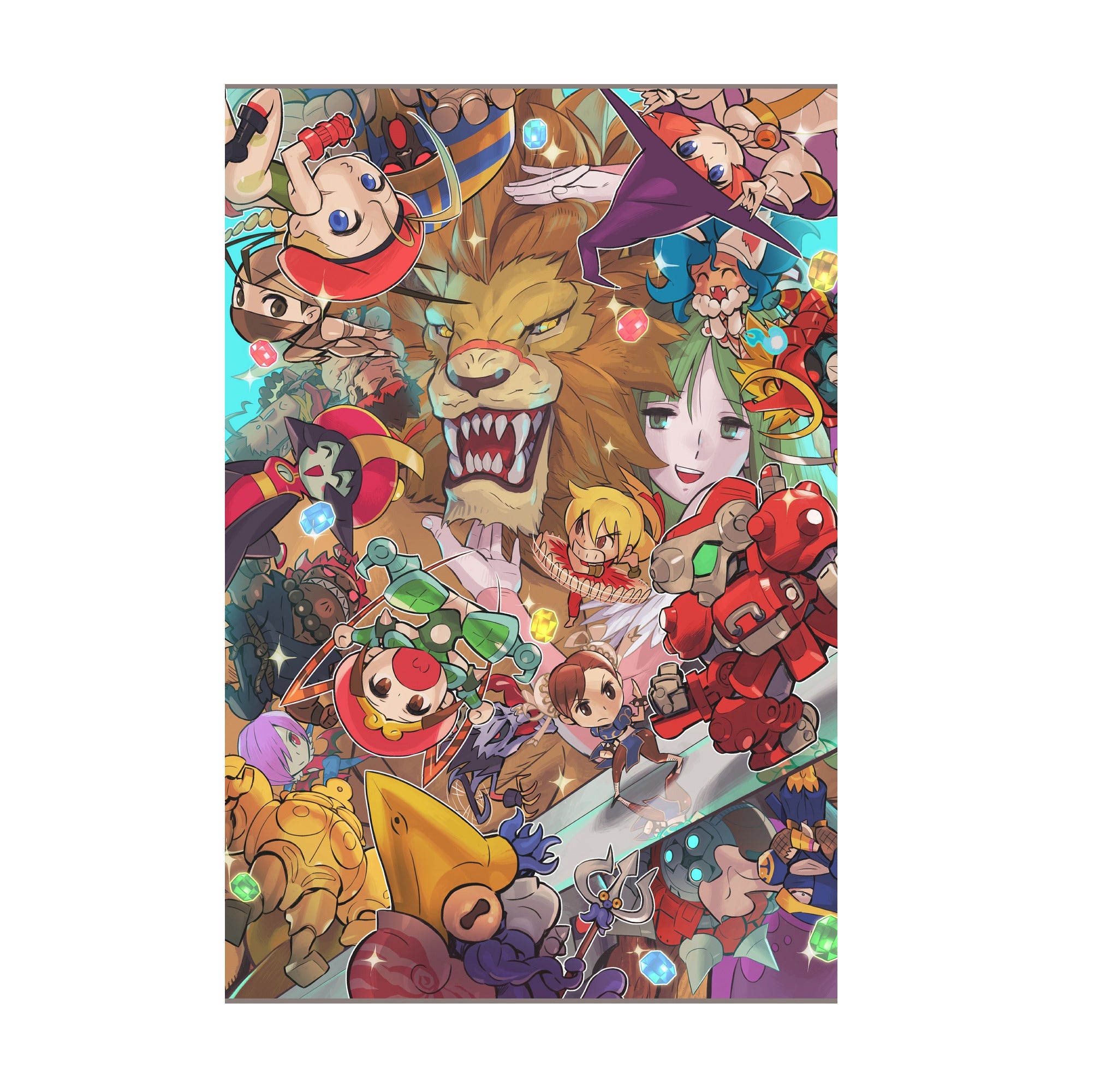 Capcom Fighting Collection cover art by Bengus print