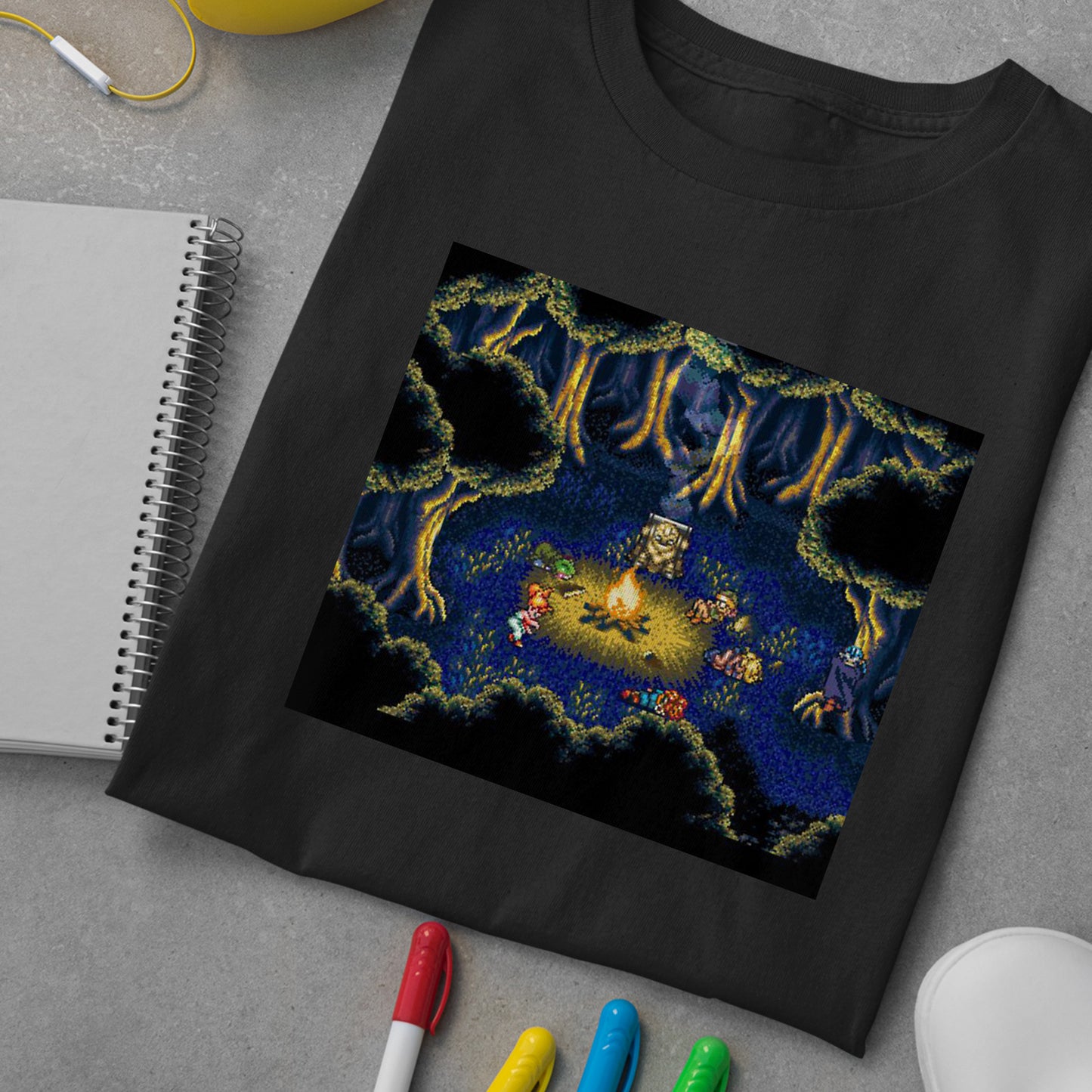 Chrono Trigger Game | Camp Fire Art Premium Unisex T-shirt