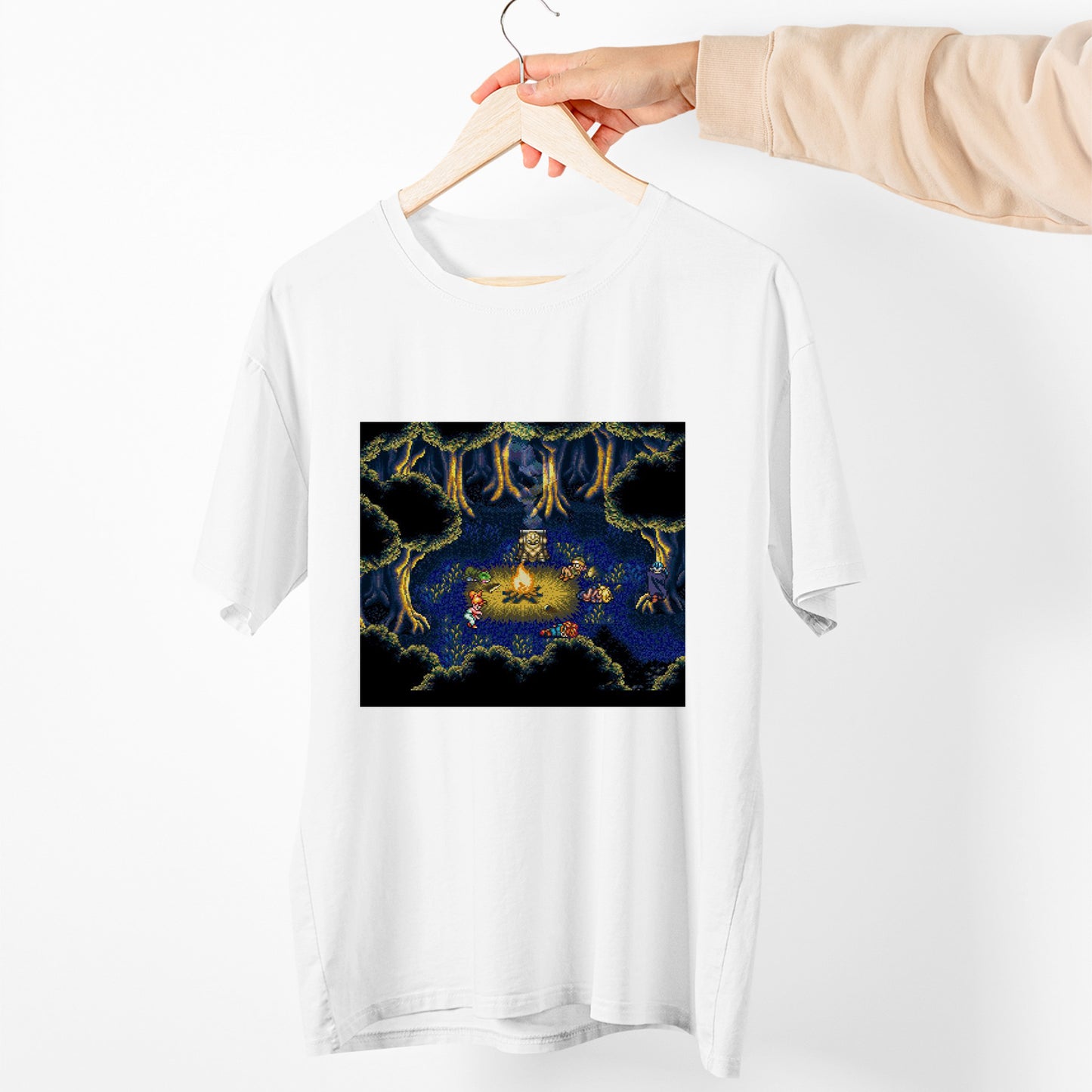 Chrono Trigger Game | Camp Fire Art Premium Unisex T-shirt