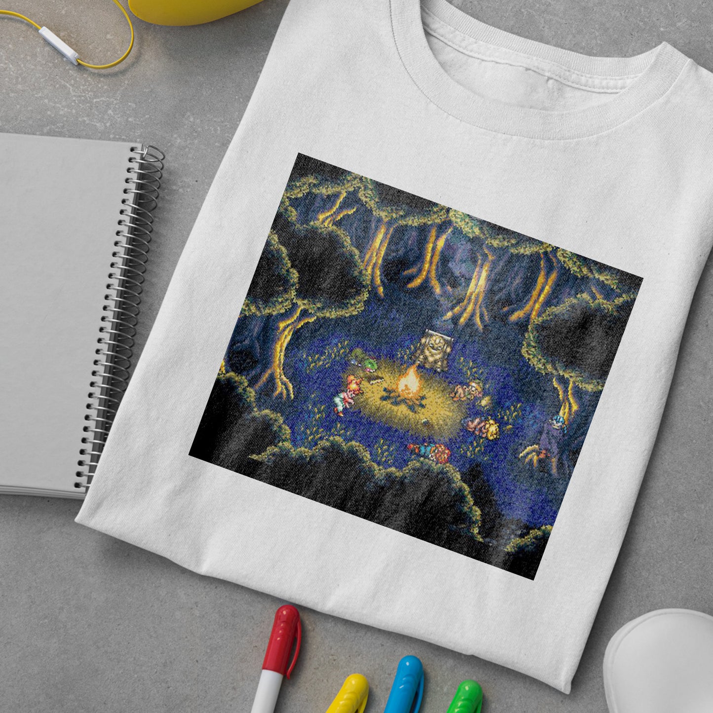 Chrono Trigger Game | Camp Fire Art Premium Unisex T-shirt