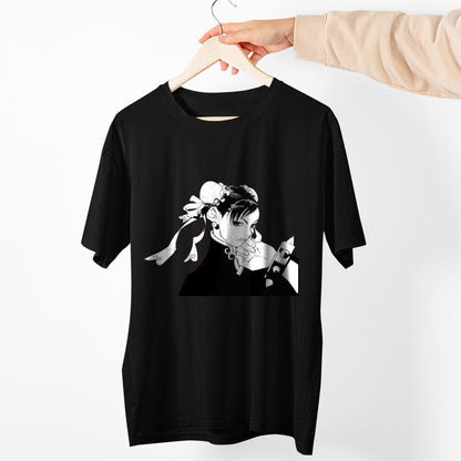 Chun Li Black & White | Street Fighter Premium Unisex T-shirt