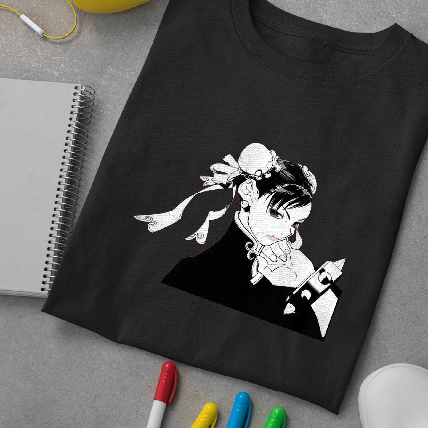 Chun Li Black & White | Street Fighter Premium Unisex T-shirt