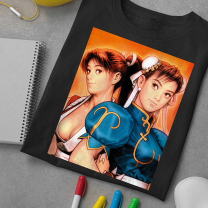Chun Li & Mai Unisex T-shirt, Gamer Shirt, Gaming Gift