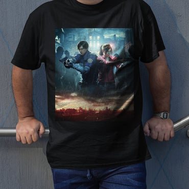 Claire Redfield & Leon Kennedy | Resident Evil 2 Remake Premium Unisex T-shirt