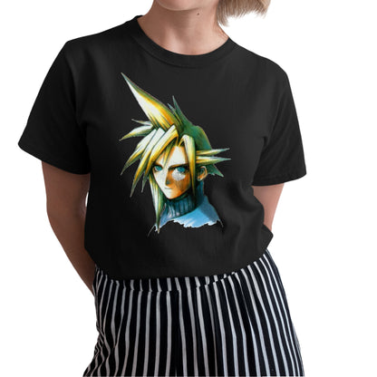 Cloud Strife Portrait | Final Fantasy VII OF Premium Unisex T-shirt