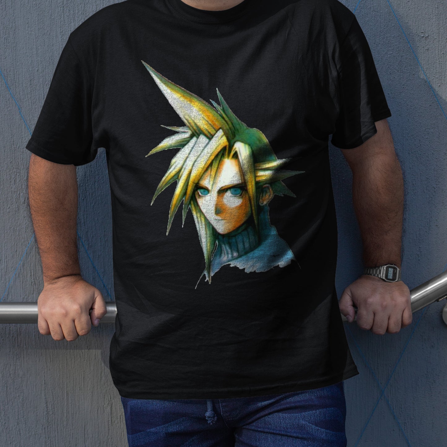 Cloud Strife Portrait | Final Fantasy VII OF Premium Unisex T-shirt