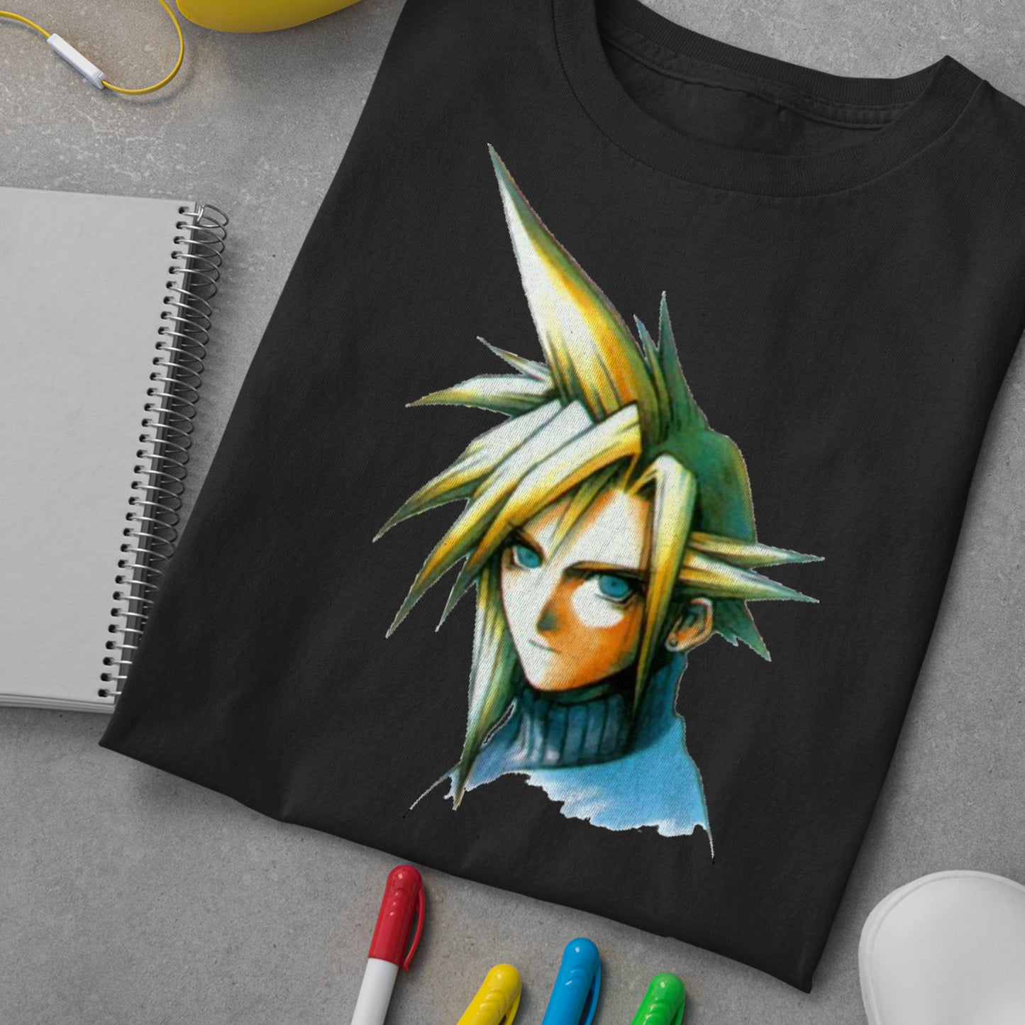 Cloud Strife Portrait | Final Fantasy VII OF Premium Unisex T-shirt