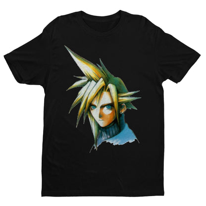 Cloud Strife Portrait | Final Fantasy VII OF Premium Unisex T-shirt