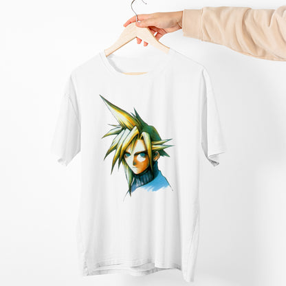 Cloud Strife Portrait | Final Fantasy VII OF Premium Unisex T-shirt
