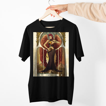 Crimson Viper Street Fighter Tarot Card Premium Unisex T-shirt