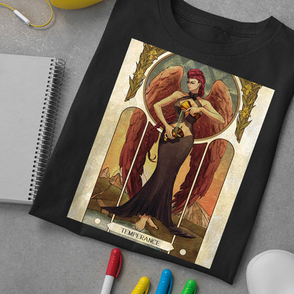 Crimson Viper Street Fighter Tarot Card Premium Unisex T-shirt