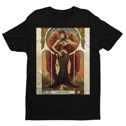 Crimson Viper Street Fighter Tarot Card Premium Unisex T-shirt