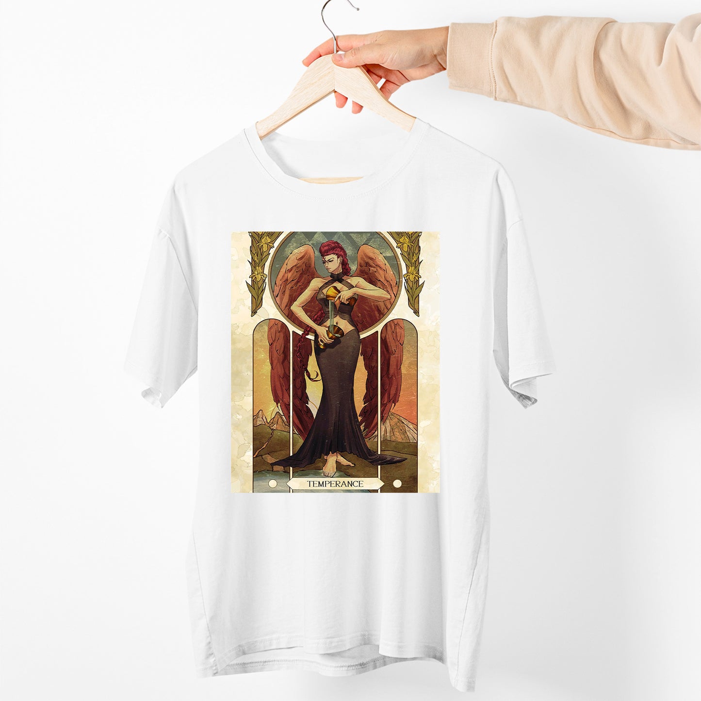 Crimson Viper Street Fighter Tarot Card Premium Unisex T-shirt