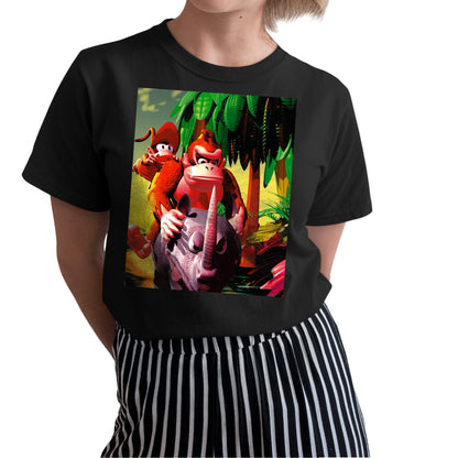 DKC2 Jungle Unisex T-shirt, Gamer Shirt, Gaming Gift