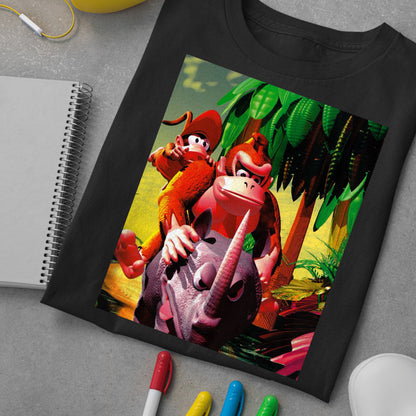 DKC2 Jungle Unisex T-shirt, Gamer Shirt, Gaming Gift