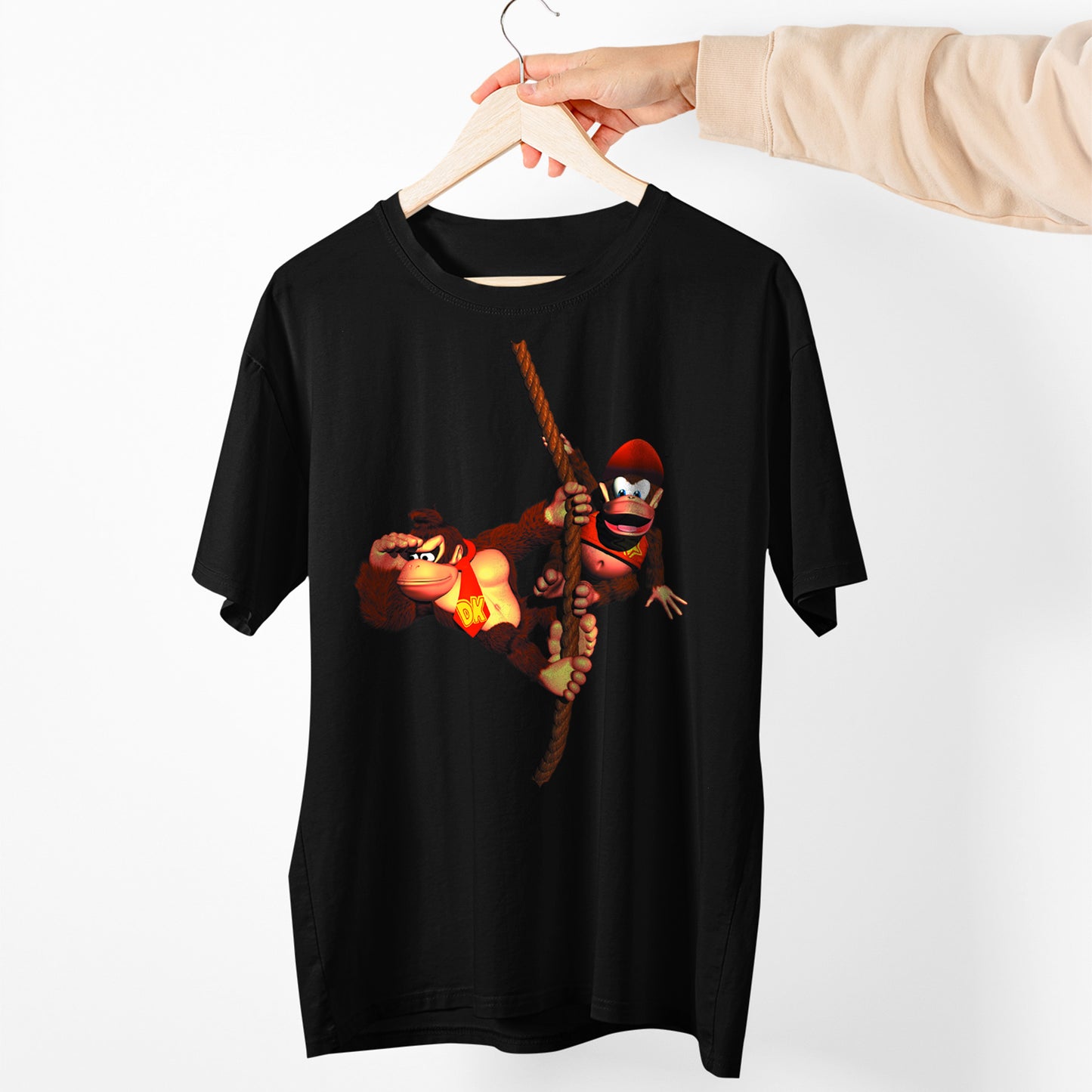 Donkey Kong On Rope Unisex Premium T-shirt