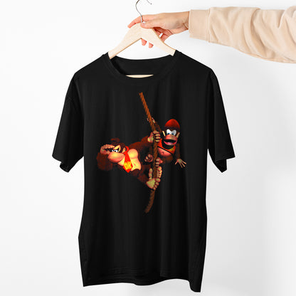 Donkey Kong On Rope Unisex Premium T-shirt