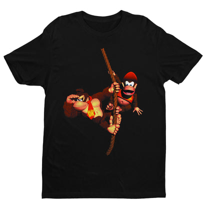 Donkey Kong On Rope Unisex Premium T-shirt