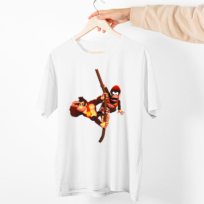 Donkey Kong On Rope Unisex Premium T-shirt