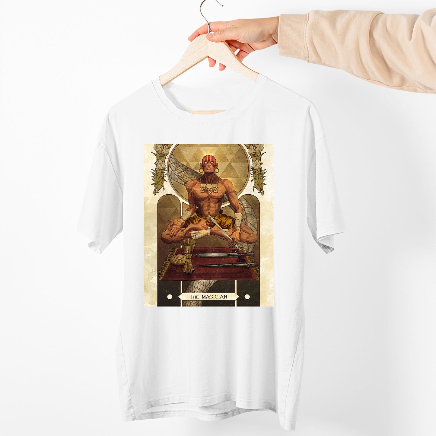 Dhalsim Street Fighting Tarot Card Unisex T-shirt, Gamer Shirt, Gaming Gift