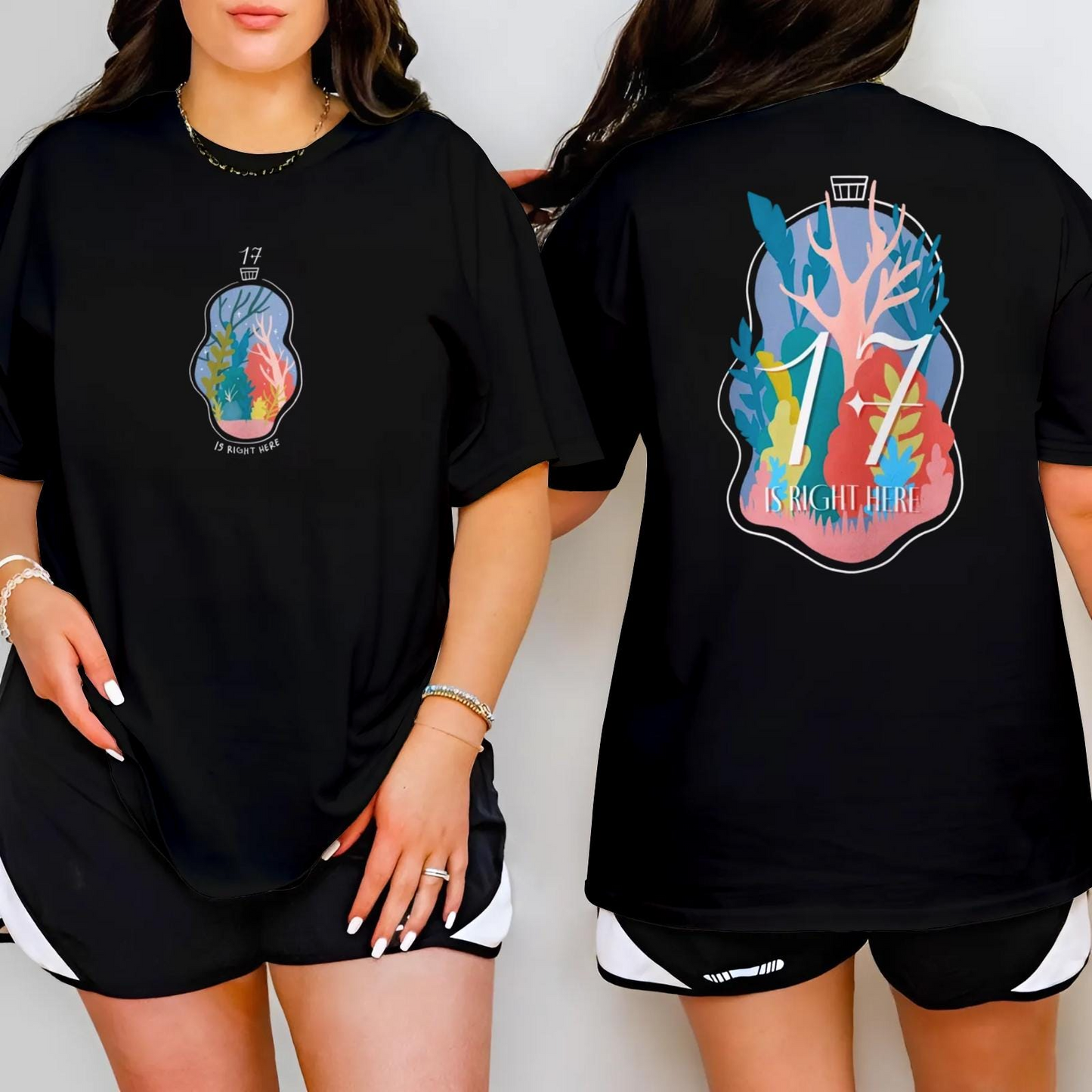 Graphic Seventeen Right Here World Tour Shirt, Seventeen Kpop Shirt