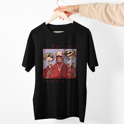 Eat Your Protein AoT Shirt, Attack Titan Shirt, AOT Shirt, Anime Shirt, Funny Anime Shirt