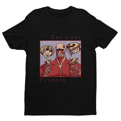 Eat Your Protein AoT Shirt, Attack Titan Shirt, AOT Shirt, Anime Shirt, Funny Anime Shirt