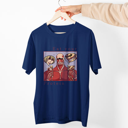 Eat Your Protein AoT Shirt, Attack Titan Shirt, AOT Shirt, Anime Shirt, Funny Anime Shirt