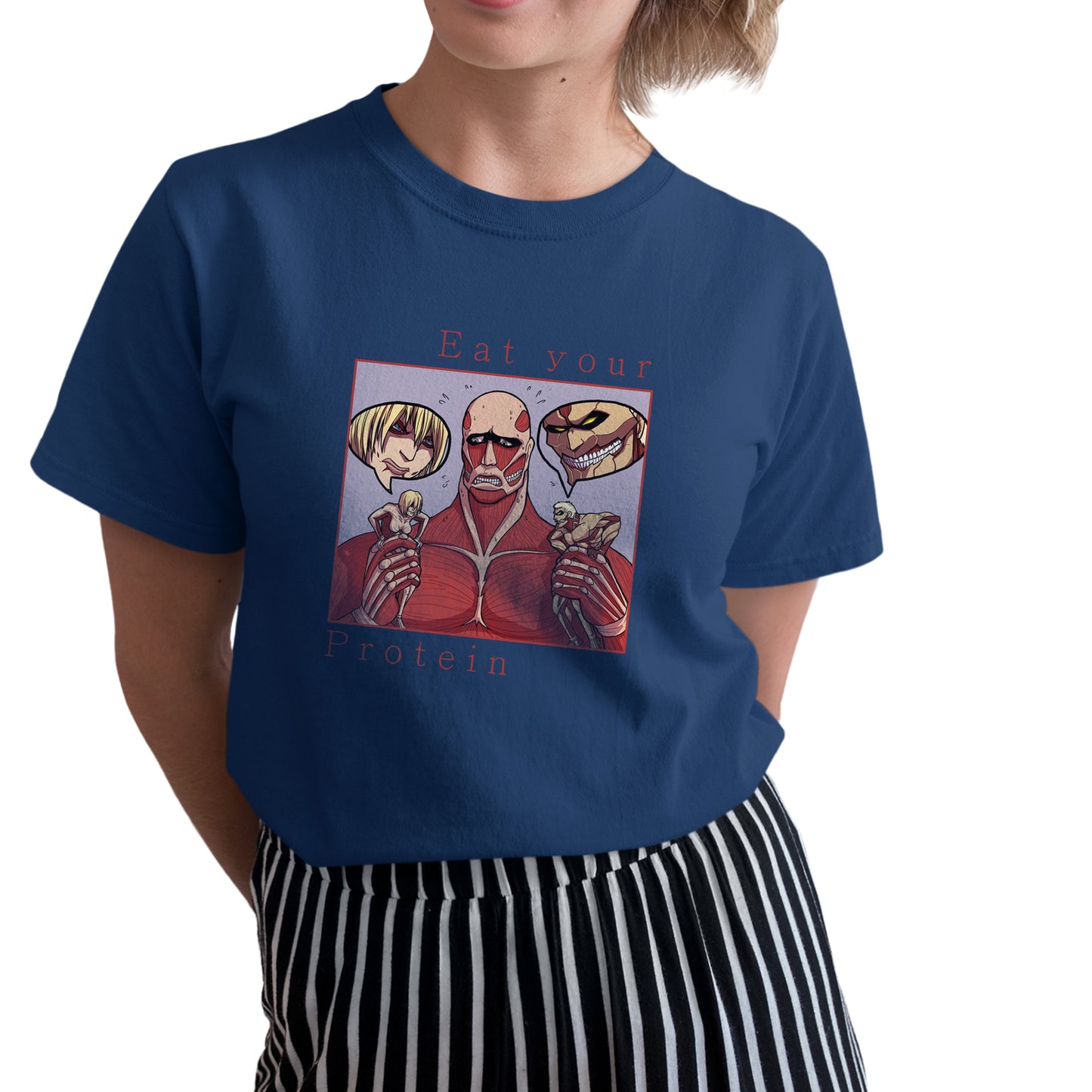 Eat Your Protein AoT Shirt, Attack Titan Shirt, AOT Shirt, Anime Shirt, Funny Anime Shirt