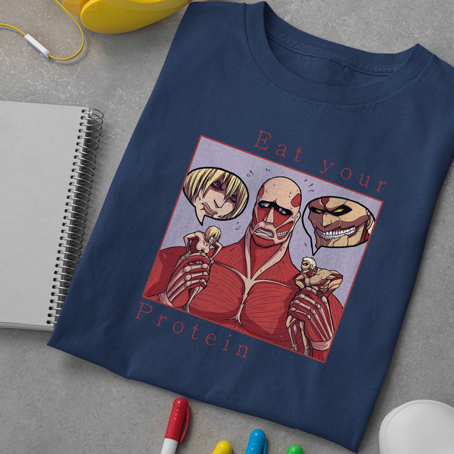 Eat Your Protein AoT Shirt, Attack Titan Shirt, AOT Shirt, Anime Shirt, Funny Anime Shirt
