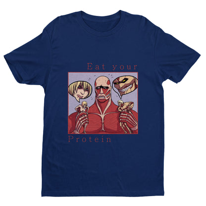 Eat Your Protein AoT Shirt, Attack Titan Shirt, AOT Shirt, Anime Shirt, Funny Anime Shirt