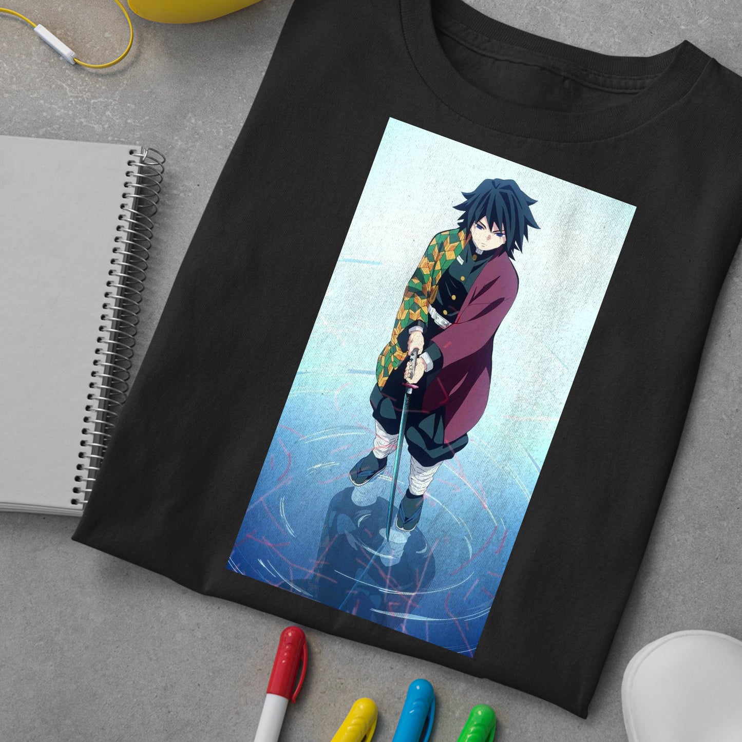Eleven Water Breath Giyu T-Shirt, Demon Slayer: Kimetsu no Yaiba Shirt, Demon Slayer Characters Shirt, Anime Art Shirt